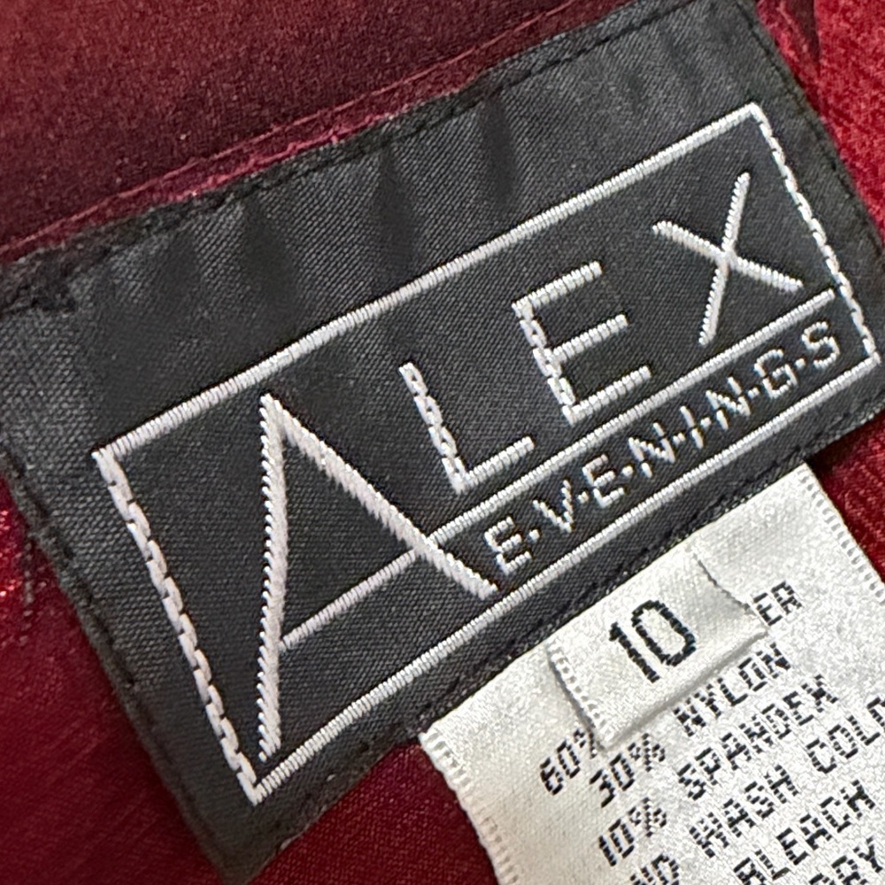Alex Satin Deep Burgundy A-Line Maxi Skirt Quiet Luxury Cocktail Party Wedding - Picture 2 of 10